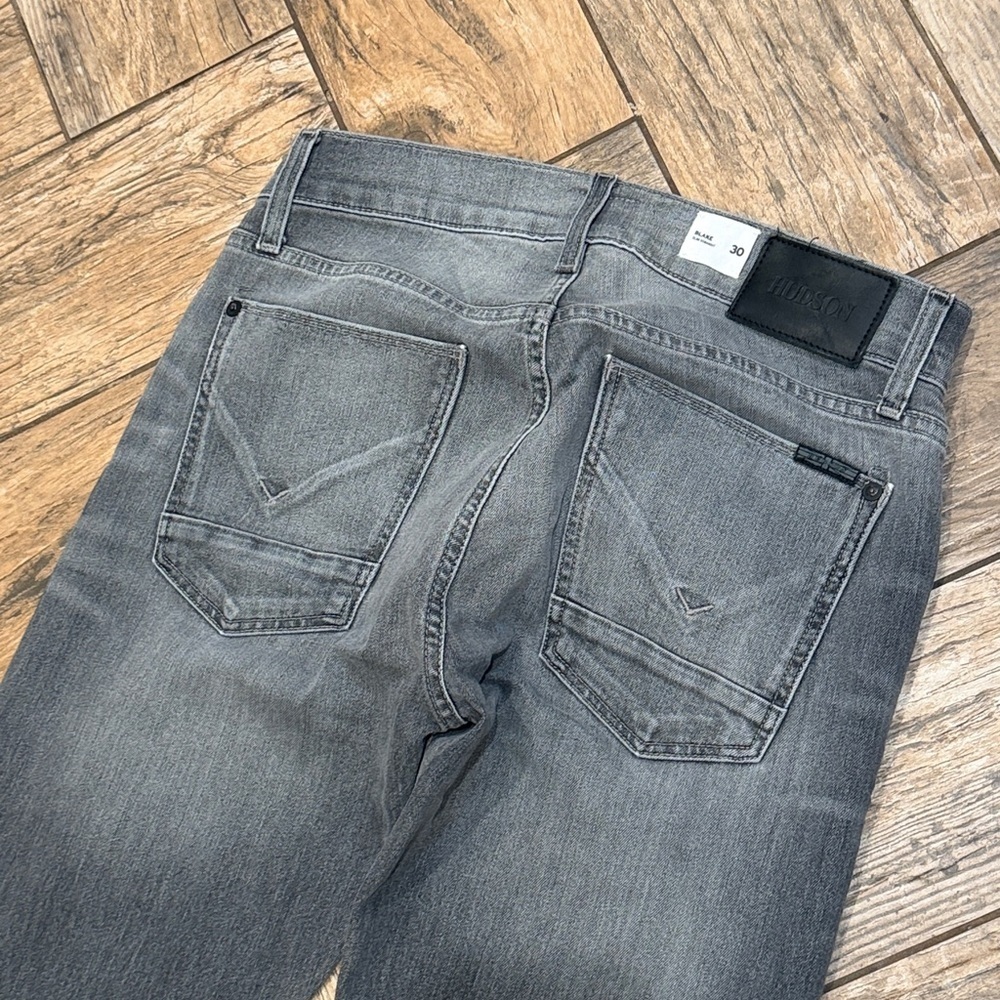 Hudson Blake Slim Straight grey jeans men’s 30x34 - Picture 6 of 7